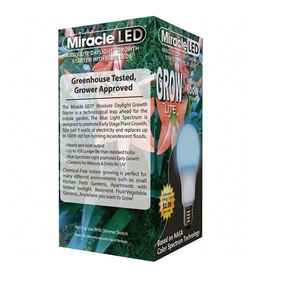 COPY 3- MIRACLE LED Grow Light Cord System 4 Socket 4 Bulbs Included-Linkable - Picture 5 of 8